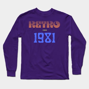 Retro Birthyear T-Shirt Long Sleeve T-Shirt